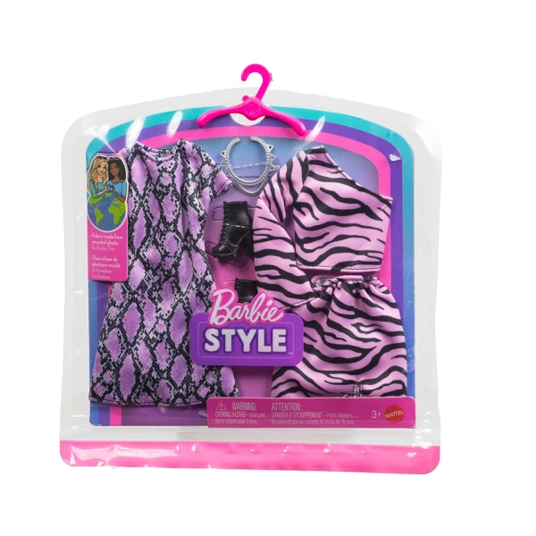 BARBIE ΜΟΔΕΣ - ΣΕΤ ΤΩΝ 2 - ΡΟΖ ANIMAL PRINT