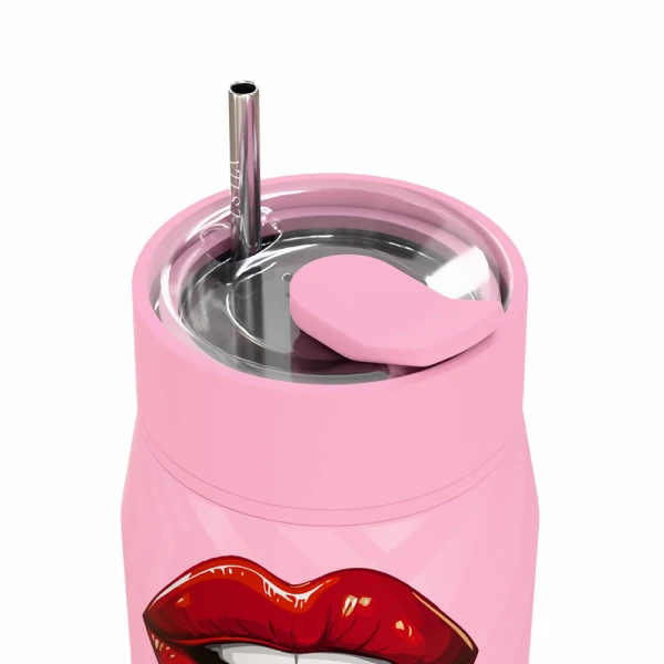 ESTIA HOME ART ΘΕΡΜΟΣ LENS SAVE THE AEGEAN 360ml BLUSH POP