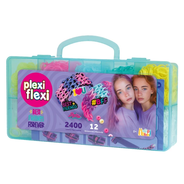 PLEXI-FLEXI BFF ΘΗΚΗ 2400 ΛΑΣΤΙΧΑΚΙΑ & 12 ΑΞΕΣΟΥΑΡ - 2 ΧΡΩΜΑΤΑ
