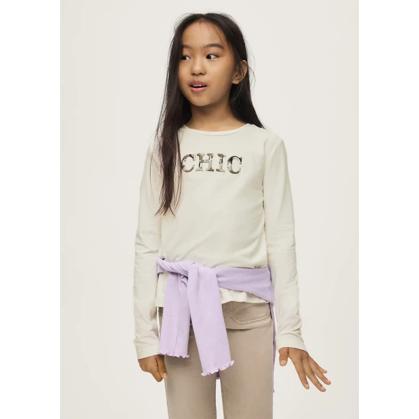 MAYORAL T-SHIRT LONG SLEEVES CHIC  CREAM