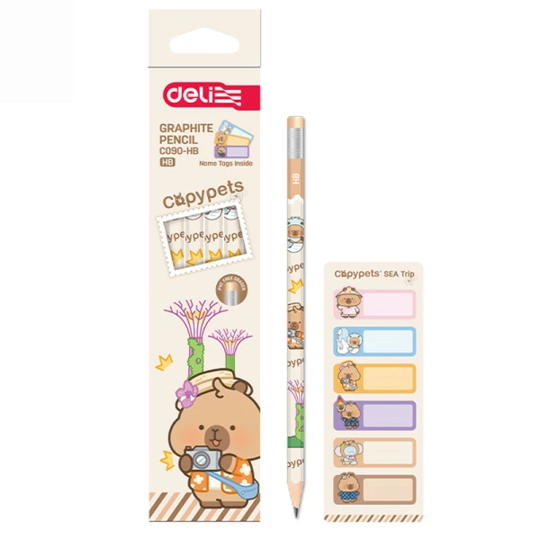 DELI ΜΟΛΥΒΙ ΜΕ ΓΟΜΑ ΗΒ ΚΑΙ 1 ΦΥΛΛΟ ΕΤΙΚΕΤΕΣ CAPYPETS