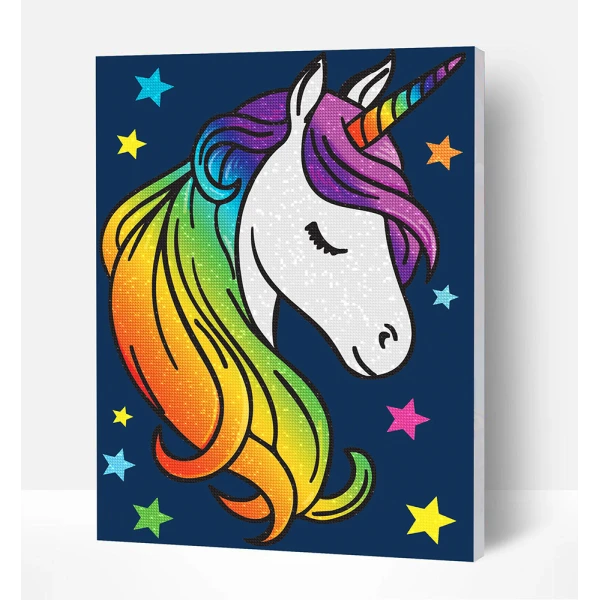 SPLAT PLANET ΣΕΤ DIAMOND PAINTING ΣΕ ΚΑΜΒΑ ΜΕ ΤΕΛΑΡΟ 30Χ40 εκ. UNICORN