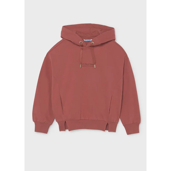 MAYORAL FLEECE WITH HOOD  TERRACOTTA 