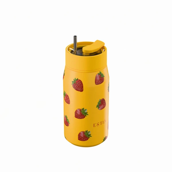 ESTIA HOME ART ΘΕΡΜΟΣ LENS SAVE THE AEGEAN 360ml BERRY BRIGHT