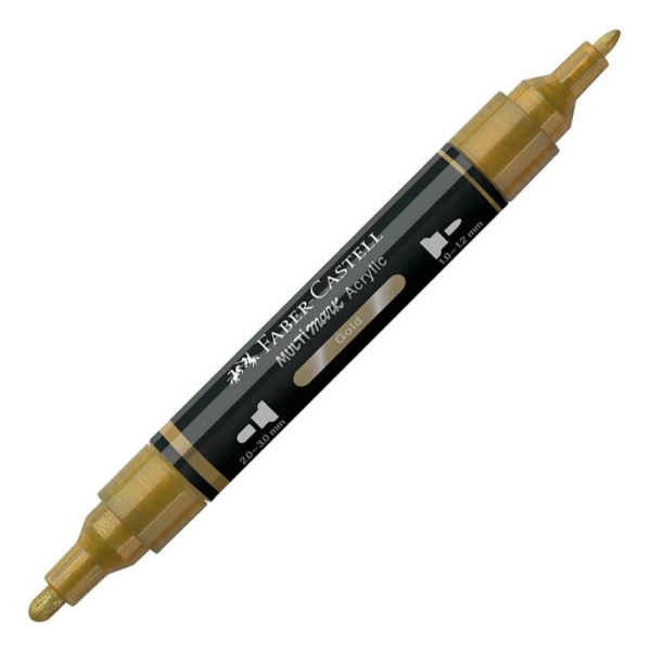 FABER-CASTELL ACRYLIC MARKER MULTIMARK COLOUR 250 GOLD