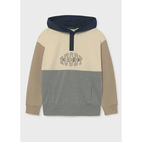 MAYORAL FLEECE BLOCKING HOOD  DARK GREY