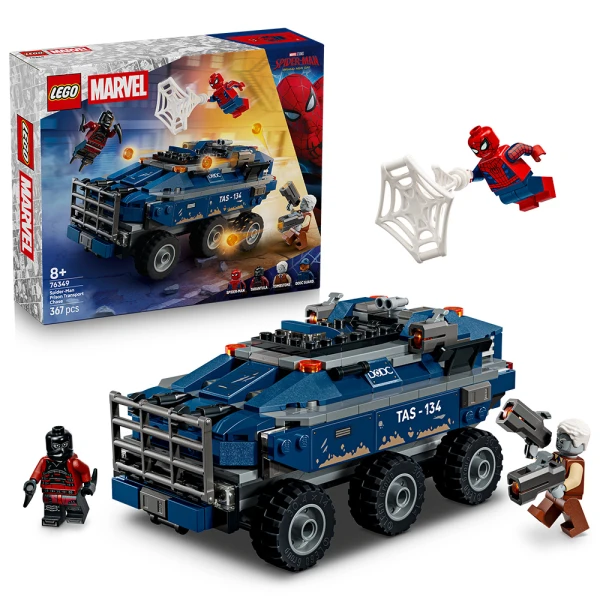 LEGO® MARVEL ΚΑΤΑΔΙΩΞΗ ΜΕ ΤΟ ΟΧΗΜΑ ΜΕΤΑΓΩΓΗΣ ΚΡΑΤΟΥΜΕΝΩΝ ΤΟΥ SPIDER-MAN