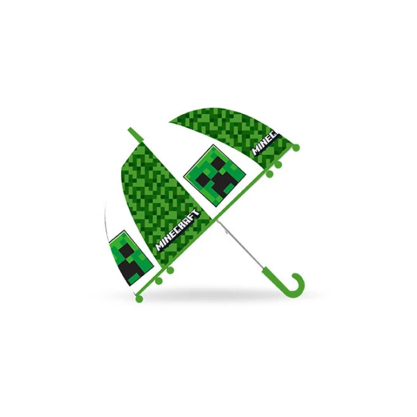 UMBRELLA TRANSPARENT 46 cm MINECRAFT