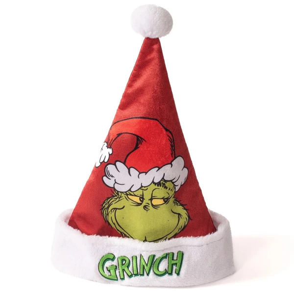ADULT HAT SANTA GRINCH 43X33 cm