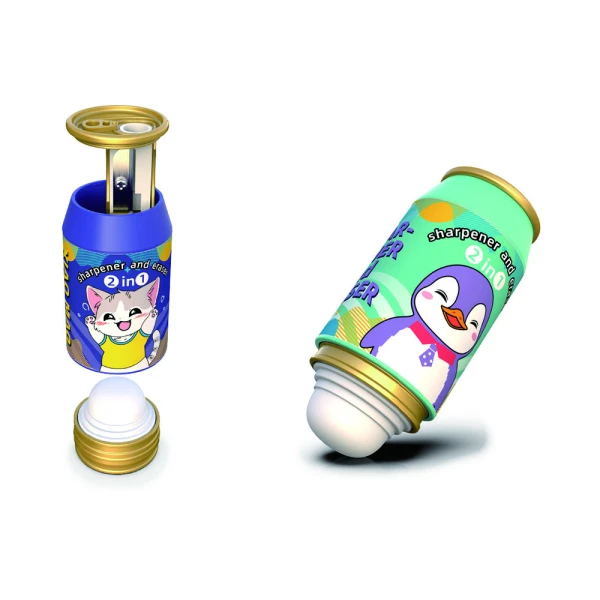 ΞΥΣΤΡΑ 2 ΣΕ 1 CANS SHARP\'N\'ERASE - 4 ΧΡΩΜΑΤΑ