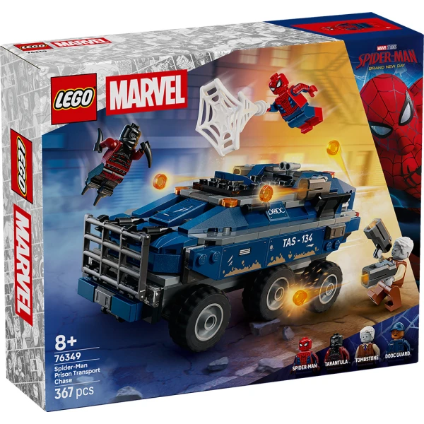 LEGO® MARVEL ΚΑΤΑΔΙΩΞΗ ΜΕ ΤΟ ΟΧΗΜΑ ΜΕΤΑΓΩΓΗΣ ΚΡΑΤΟΥΜΕΝΩΝ ΤΟΥ SPIDER-MAN