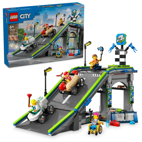 LEGO® CITY ΧΩΡΙΣ ΌΡΙΑ: ΠΙΣΤΑ ΜΕ ΡΑΜΠΑ ΓΙΑ ΑΓΩΝΙΣΤΙΚΑ ΑΥΤΟΚΙΝΗΤΑ