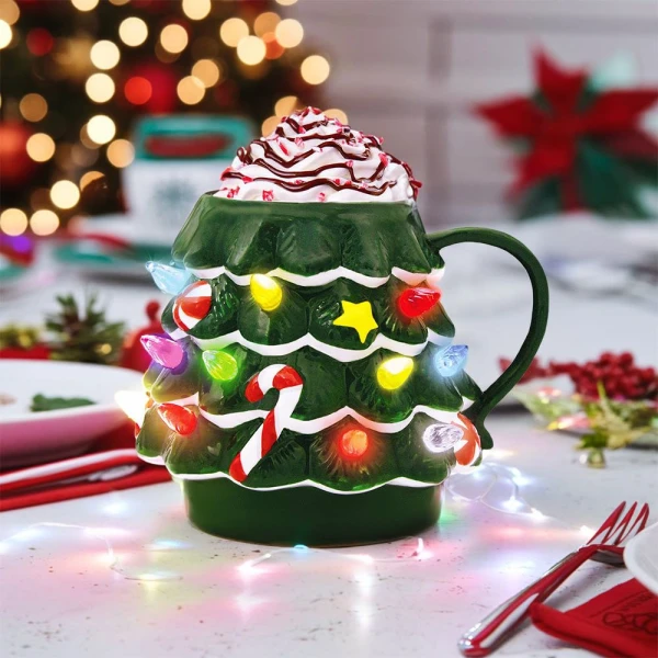 MIKAMAX LIGHT-UP LED CHRISTMAS MUG 200ml