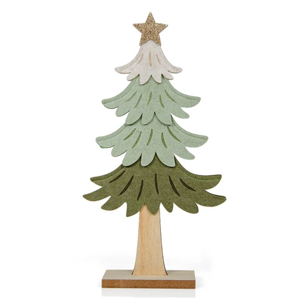TABLETOP WOODEN DECORATIVE CHRISTMAS TREE 40 cm