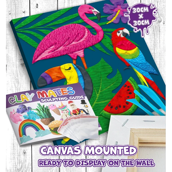 SPLAT PLANET MESS-FREE ΣΕΤ ΖΩΓΡΑΦΙΚΗΣ ΜΕ ΠΗΛΟ TROPICAL ΚΑΜΒΑΣ ΜΕ ΤΕΛΑΡΟ