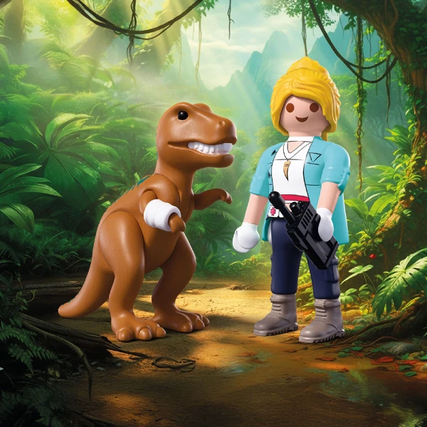 PLAYMOBIL DUO PACK ΕΞΕΡΕΥΝΗΤΡΙΑ ΚΑΙ T-REX