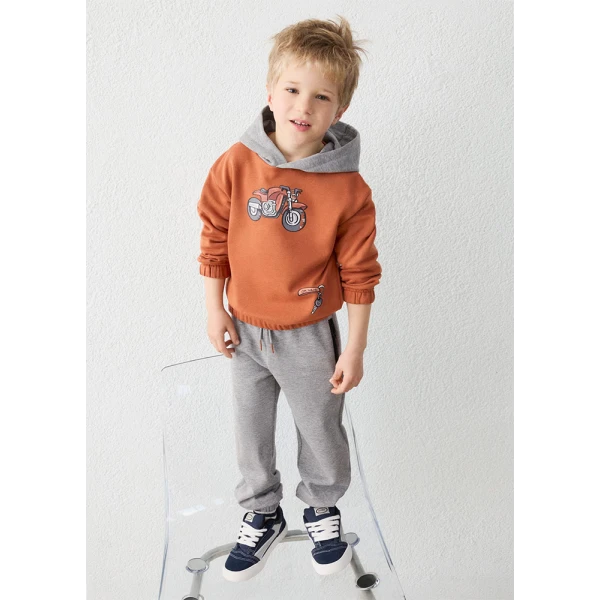 MAYORAL TRACKSUIT FLEECE MOTO TERRACOTTA 