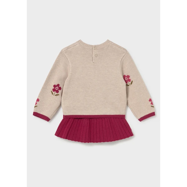 MAYORAL SET SKIRT KNITTED RASPBERRY