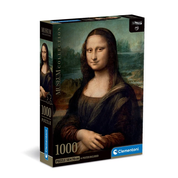 CLEMENTONI ΠΑΖΛ MUSEUM COLLECTION LEONARDO DA VINCI MONA LISA 1000 τεμ.