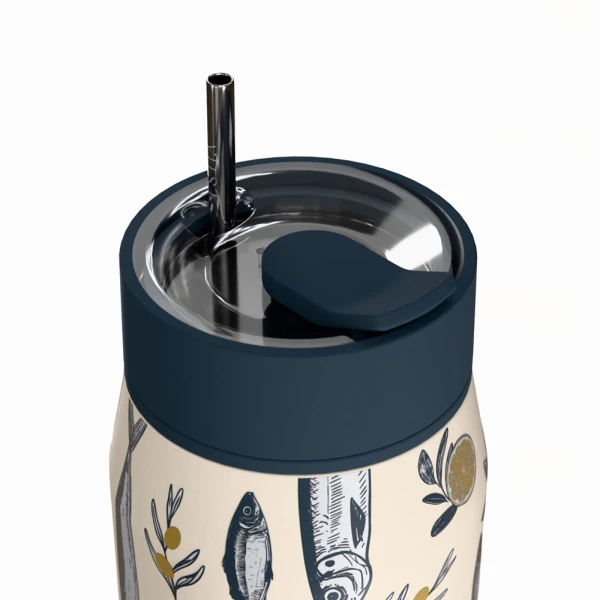 ESTIA HOME ART THERMOS LENS SAVE THE AEGEAN 360ml SALT LIFE