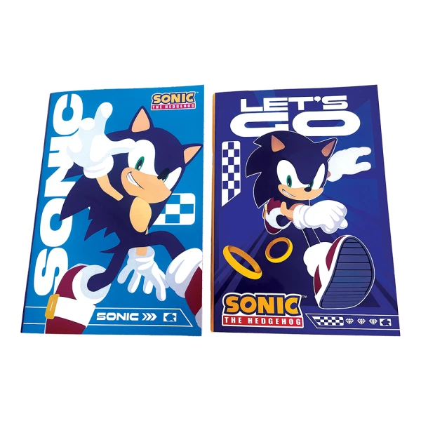ΤΕΤΡΑΔΙΟ ΚΑΡΦΙΤΣΑ 17X25 εκ. 40 ΦΥΛΛΑ SONIC CLASSIC - 2 ΣΧΕΔΙΑ