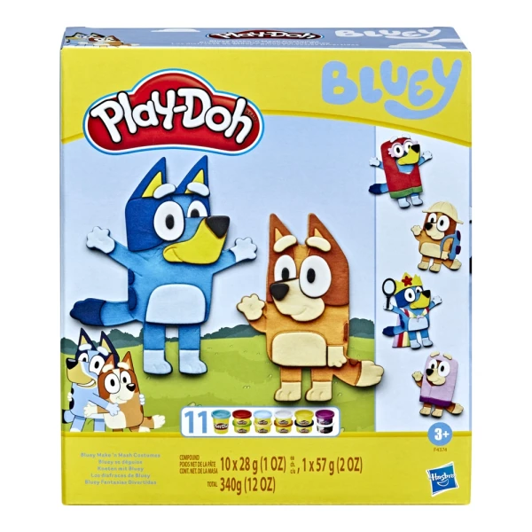 PLAY-DOH ΣΕΤ BLUEY MAKE AND MASH COSTUMES