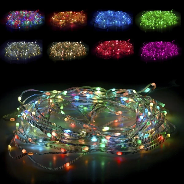 CHRISTMAS LIGHTS 200LED RGB LIGHT WITH CONTROLLER 20 METERS
