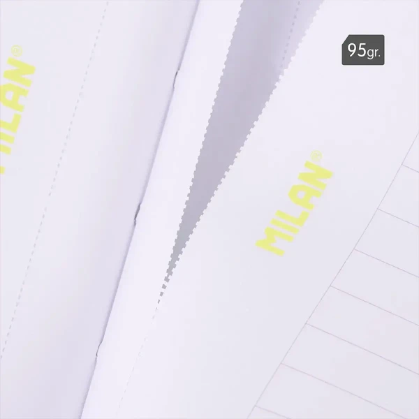 MILAN A4 BOUND NOTEBOOK 48 SHEETS STRIPED SUNSET COLLECTION YELLOW