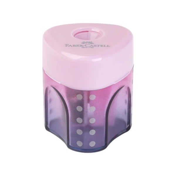 FABER-CASTELL SINGLE SHARPENER AUTO GRIP FLOW - 3 COLOURS