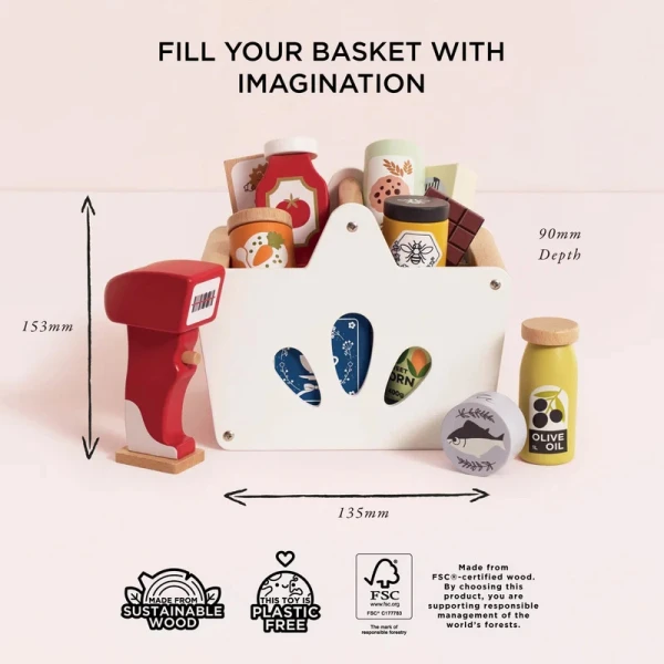 LE TOY VAN ΞΥΛΙΝΟ ΣΕΤ SCANNER ΚΑΙ ΑΞΕΣΟΥΑΡ 9X14X15 εκ.