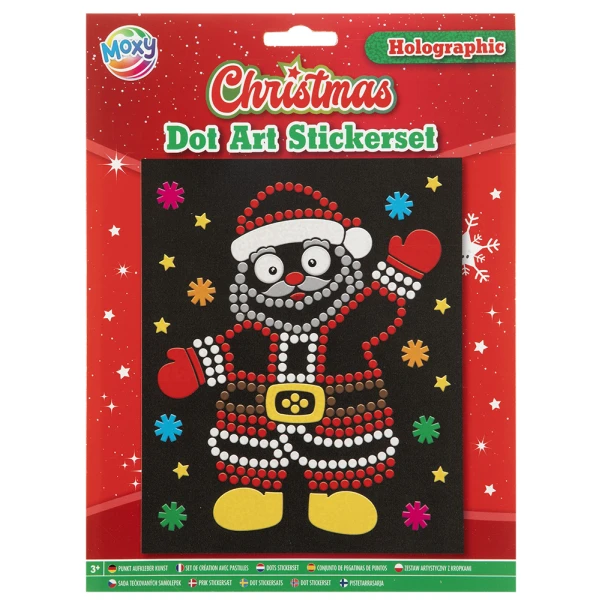 CHRISTMAS SET HOLOGRAPHIC STICKERS - 2 DESIGNS