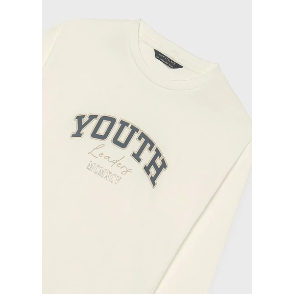 MAYORAL T-SHIRT ΜΑΚΡΥΜΑΝΙΚΟ BASIC ΚΡΕΜ