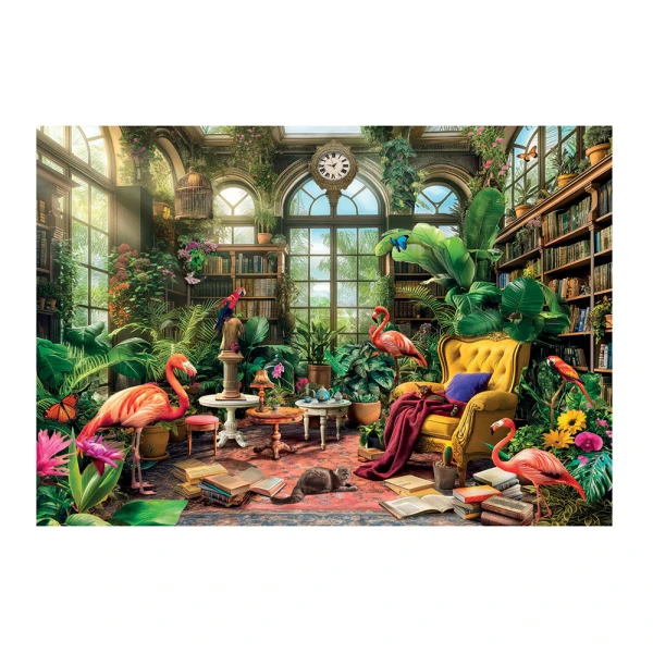 CLEMENTONI PUZZLE H.Q. GARDEN HOUSE LIBRARY 1000 pcs 