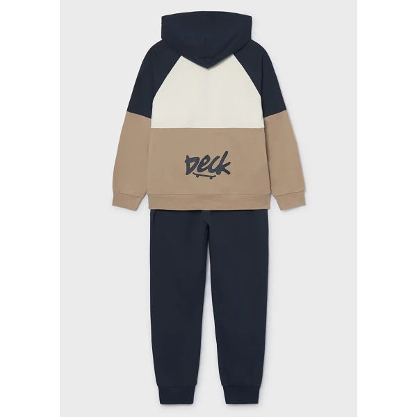 MAYORAL TRACKSUIT JACKET PRINTED BEHIND  BLUE