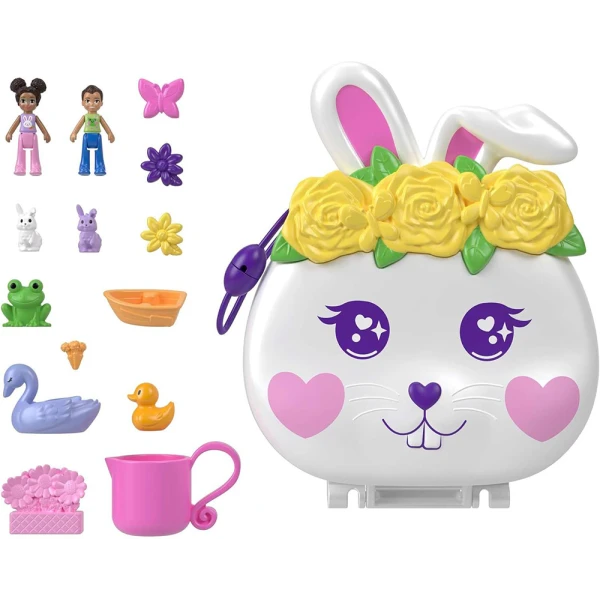POLLY POCKET Ο ΚΟΣΜΟΣ ΤΗΣ POLLY - ΣΕΤΑΚΙ FLOWER GARDEN BUNNY