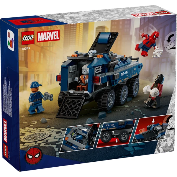 LEGO® MARVEL ΚΑΤΑΔΙΩΞΗ ΜΕ ΤΟ ΟΧΗΜΑ ΜΕΤΑΓΩΓΗΣ ΚΡΑΤΟΥΜΕΝΩΝ ΤΟΥ SPIDER-MAN