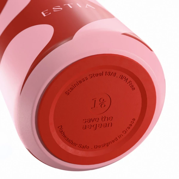 ESTIA HOME ART ΘΕΡΜΟΣ FLOW SAVE THE AEGEAN 500ml CORAL WAVES