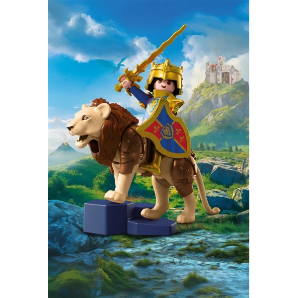 PLAYMOBIL KNIGHTS ΧΡΥΣΟΣ ΙΠΠΟΤΗΣ ΜΕ ΛΙΟΝΤΑΡΙ