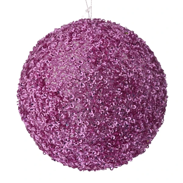 PINK GLITTER FOAM BALL 15 CM