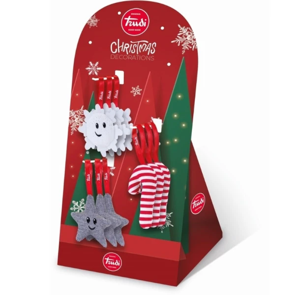 TRUDI CHRISTMAS ORNAMENTS - 3 DESIGNS
