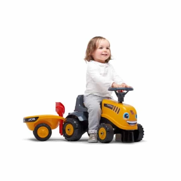 FALK BABY JCB FASTRAC ΠΟΔΟΚΙΝΗΤΟ ΤΡΑΚΤΕΡ ΜΕ ΤΡΕΙΛΕΡ, ΤΣΟΥΓΚΡΑΝΑ & ΦΤΥΑΡΙ