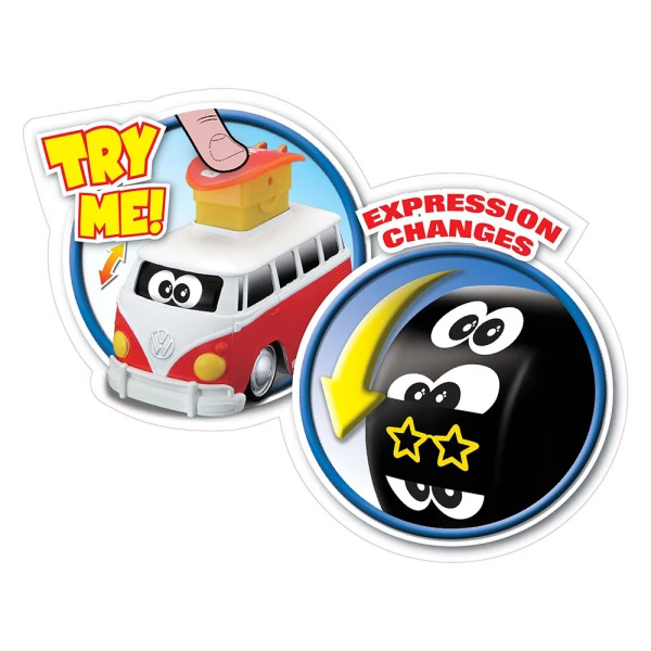 BURAGO BB JUNIOR PRESS & GO VOLKSWAGEN SAMBA - 2 ΧΡΩΜΑΤΑ