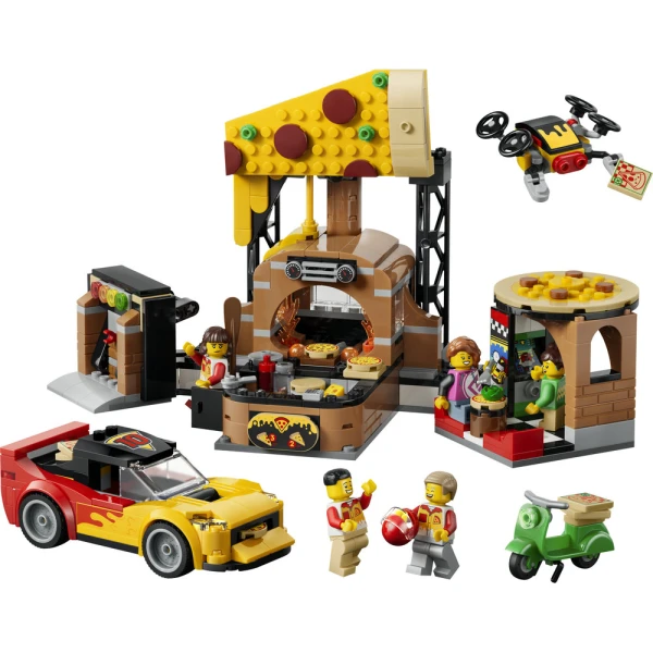 LEGO® CITY MY CITY ΕΜΠΕΙΡΙΑ ΠΑΡΑΔΟΣΗΣ ΠΙΤΣΑΣ ΜΕ ΟΧΗΜΑΤΑ