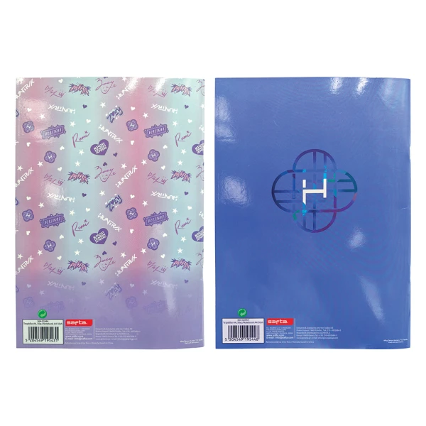 STAPLED NOTEBOOK A4 50 SHEETS K-POP DEMON HUNTERS - 2 DESIGNS