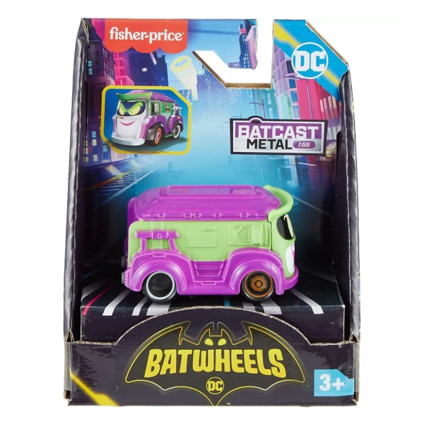 FISHER PRICE BATWHEELS ΟΧΗΜΑΤΑ - PRANK THE JOKER VAN