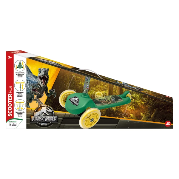 AS ΠΑΙΔΙΚΟ SCOOTER PLUS ΜΕ 3 ΡΟΔΕΣ JURASSIC WORLD ΓΙΑ 3+ ΧΡΟΝΩΝ