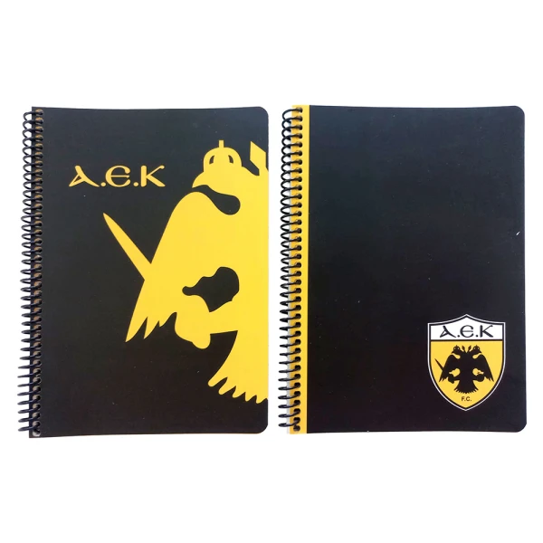 BACK ME UP SPIRAL NOTEBOOK 17x25 2 SUBJECTS 70 SHEETS AEK OFFICIAL - 2 DESIGNS