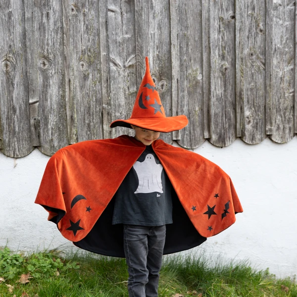 ΣΤΟΛΗ ΚΑΠΑ ΠΟΡΤΟΚΑΛΙ ΜΕ ΚΑΠΕΛΟ HALLOWEEN