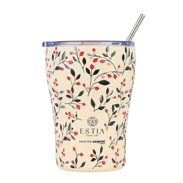 ESTIA HOME ART COFFEE MUG 350ml - BLOOM BEIGE