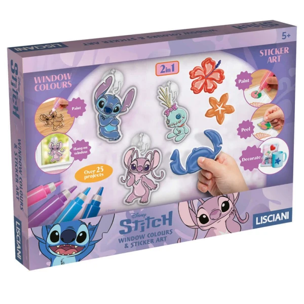 LISCIANI ΖΩΓΡΑΦΙΚΗ WINDOW COLOURS ΚΑΙ STICKER ART STITCH & ANGEL